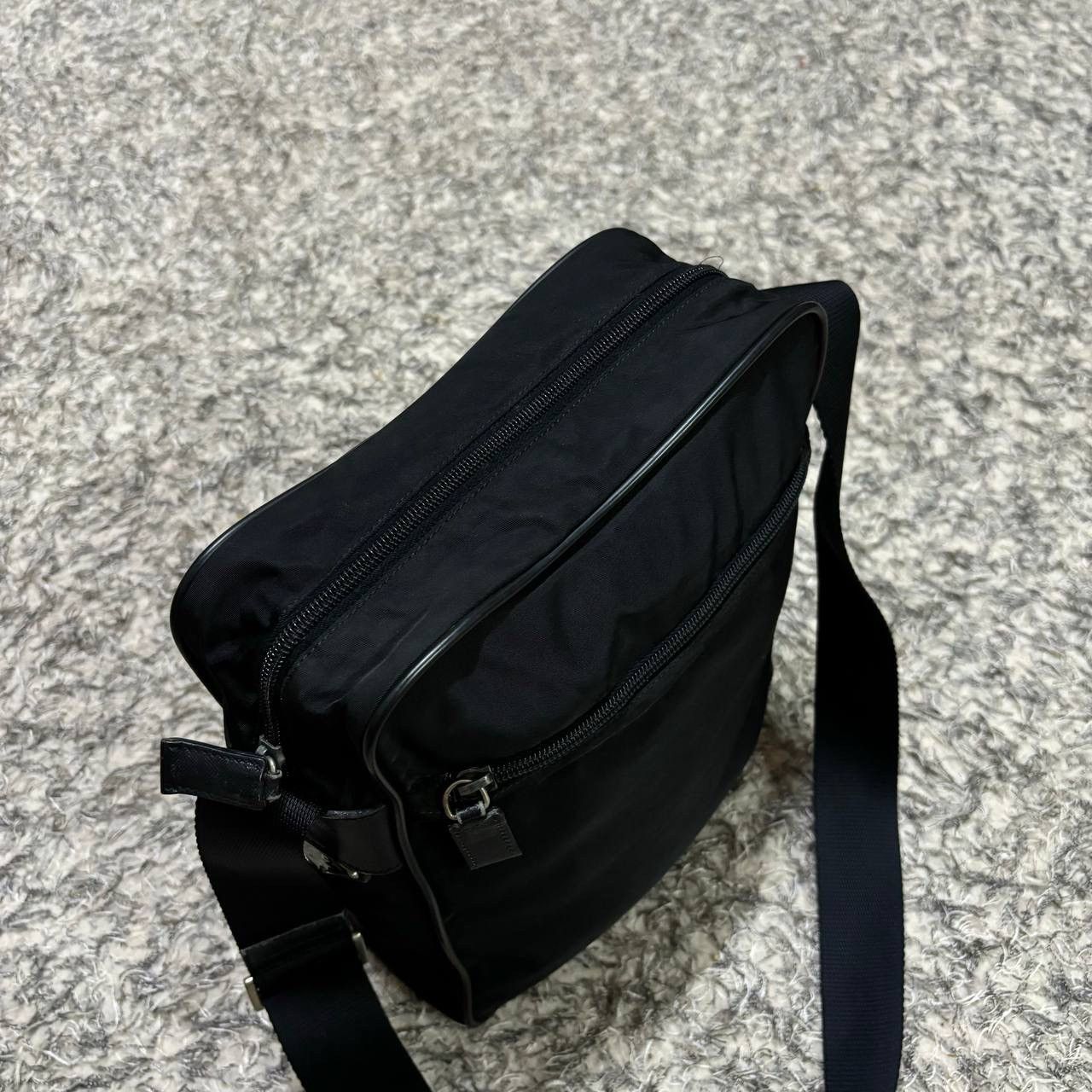 Prada Vintage Prada Vela Nylon Messenger Bag Black V161 Tessuto Size ONE SIZE - 9 Thumbnail