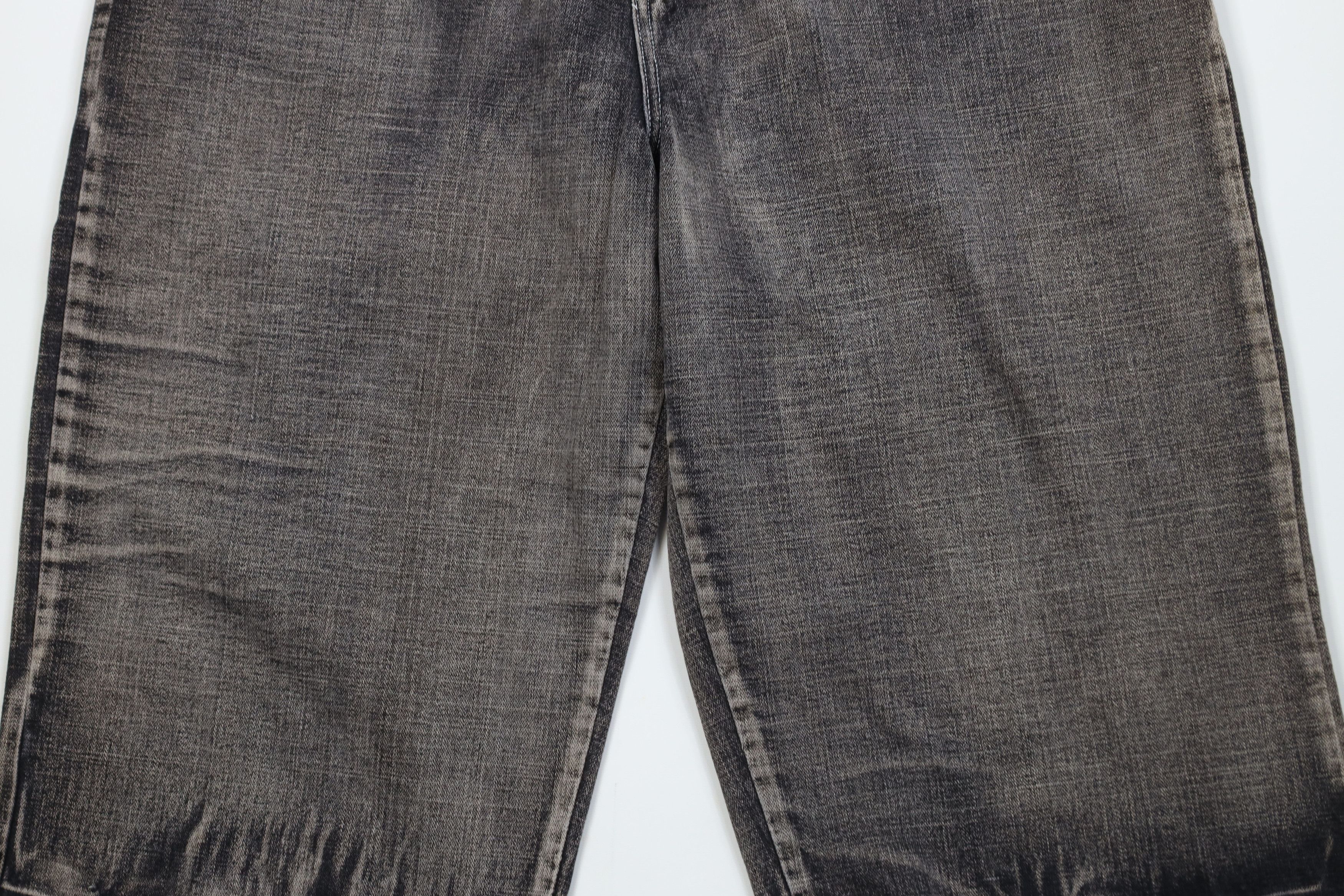Vintage Vintage 90s Y2K Streetwear Tie Cuff Capris Denim Jeans Black Size US 42 / EU 58 - 3 Thumbnail