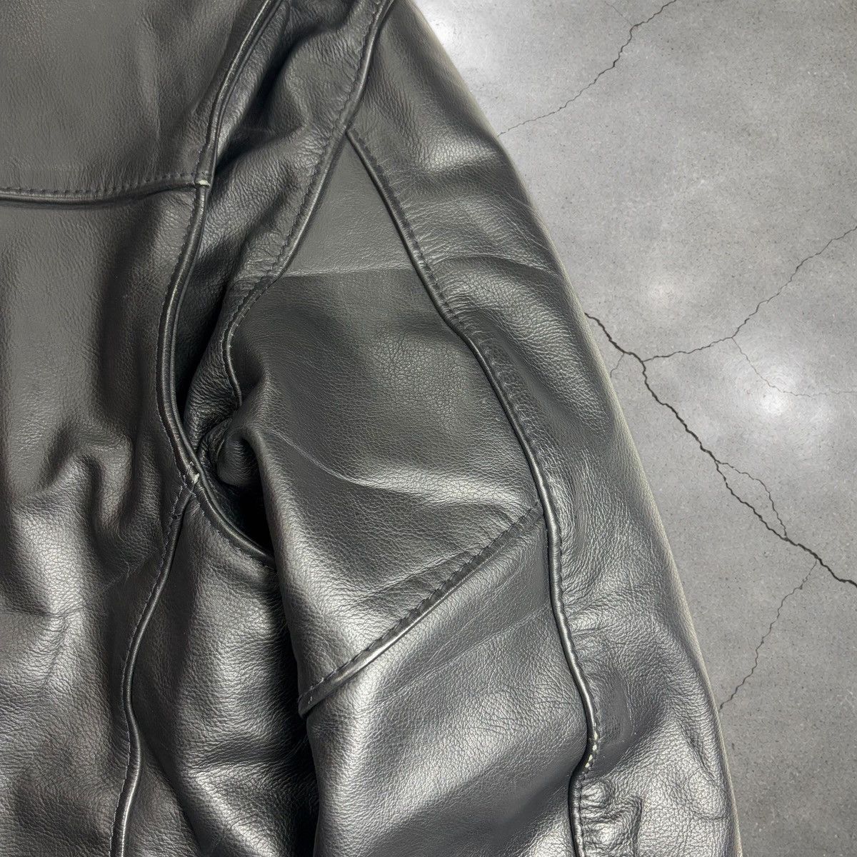 Harley Davidson VTG Harley Davidson USA Made Leather Jacket Cafe Racer Large Size US L / EU 52-54 / 3 - 19 Thumbnail