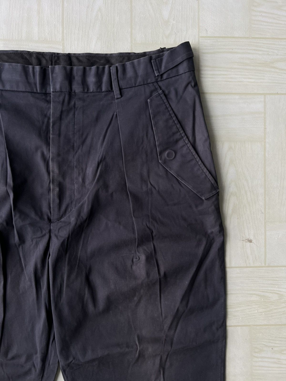 Juun.J Juun.J Side Adjuster Gentlemen Gabardine Navy Ankle Pants Size US 34 / EU 50 - 4 Thumbnail