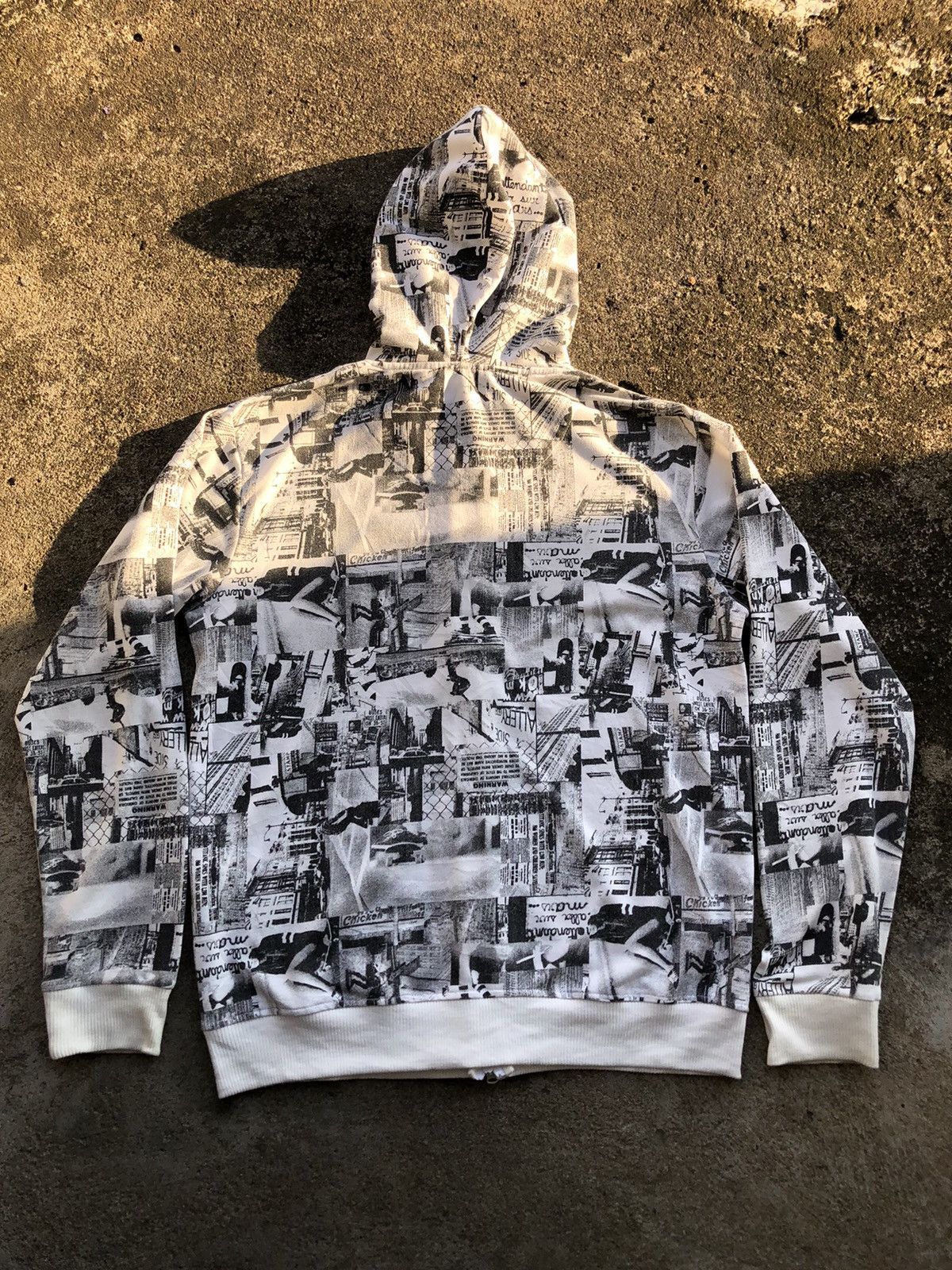 Japanese Brand Ab-Tech Dope Skater Hoodie All Over Print Skate Photography Size US XL / EU 56 / 4 - 17 Thumbnail