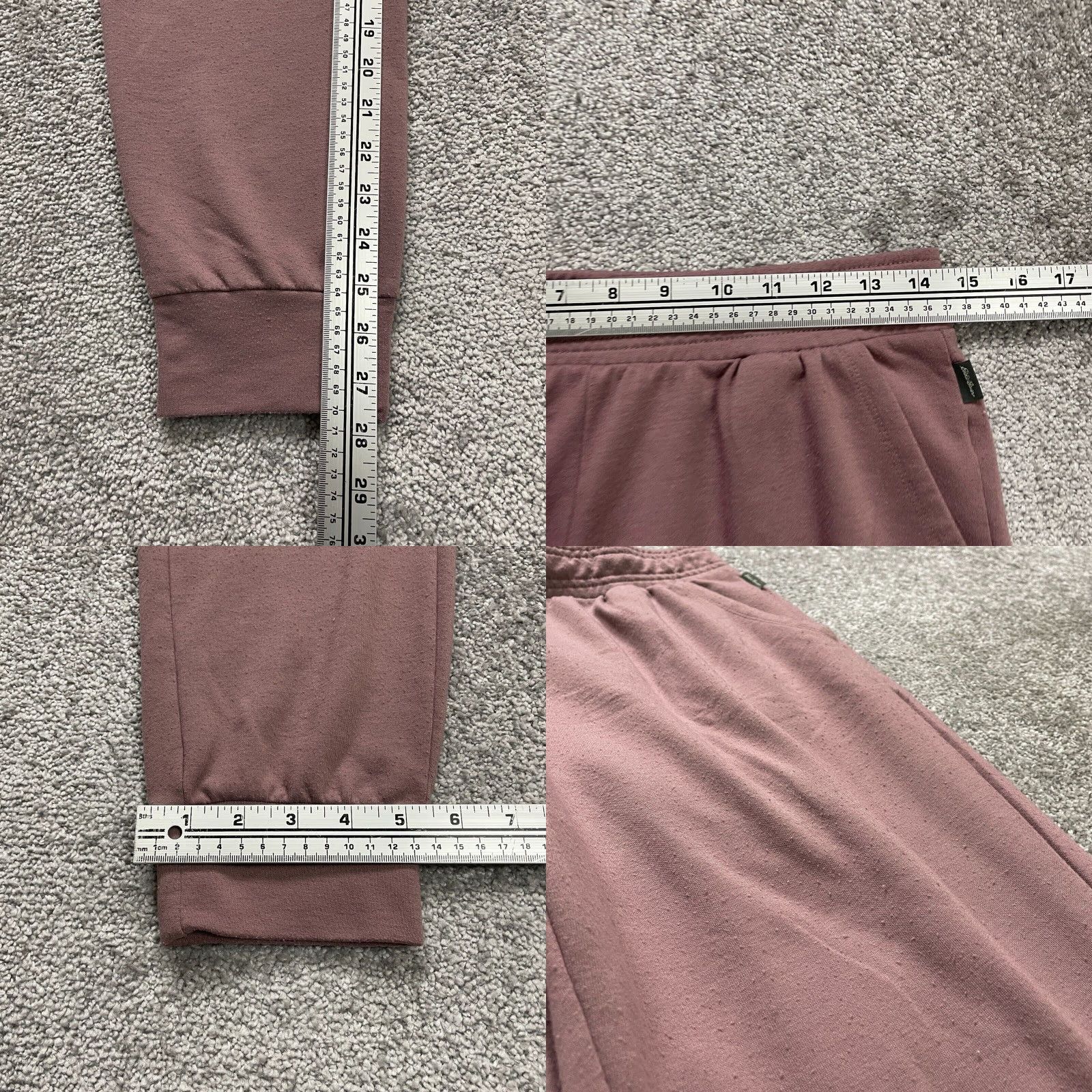 Eddie Bauer Eddie Bauer Womens Small Old Rose Lounge Jogger Pants Fleece Tapered 29x27.5 Size 28" / US 6 / IT 42 - 8 Thumbnail