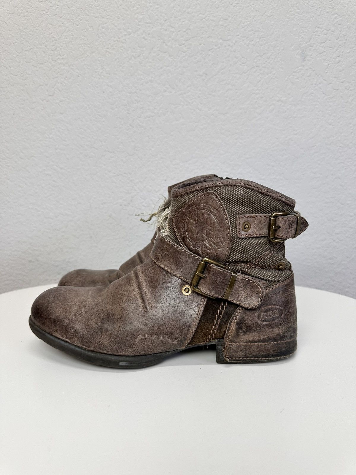 Other Leather Boots HandMade Italian Rick owens Style As 98 Rare Size US 7 / EU 40 - 5 Thumbnail