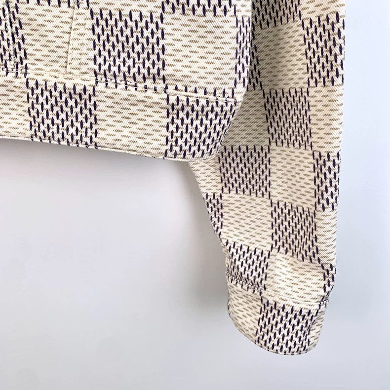 Louis Vuitton Louis Vuitton 22 color-block cotton checkerboard lapel sin Size XS / US 0-2 / IT 36-38 - 4 Thumbnail