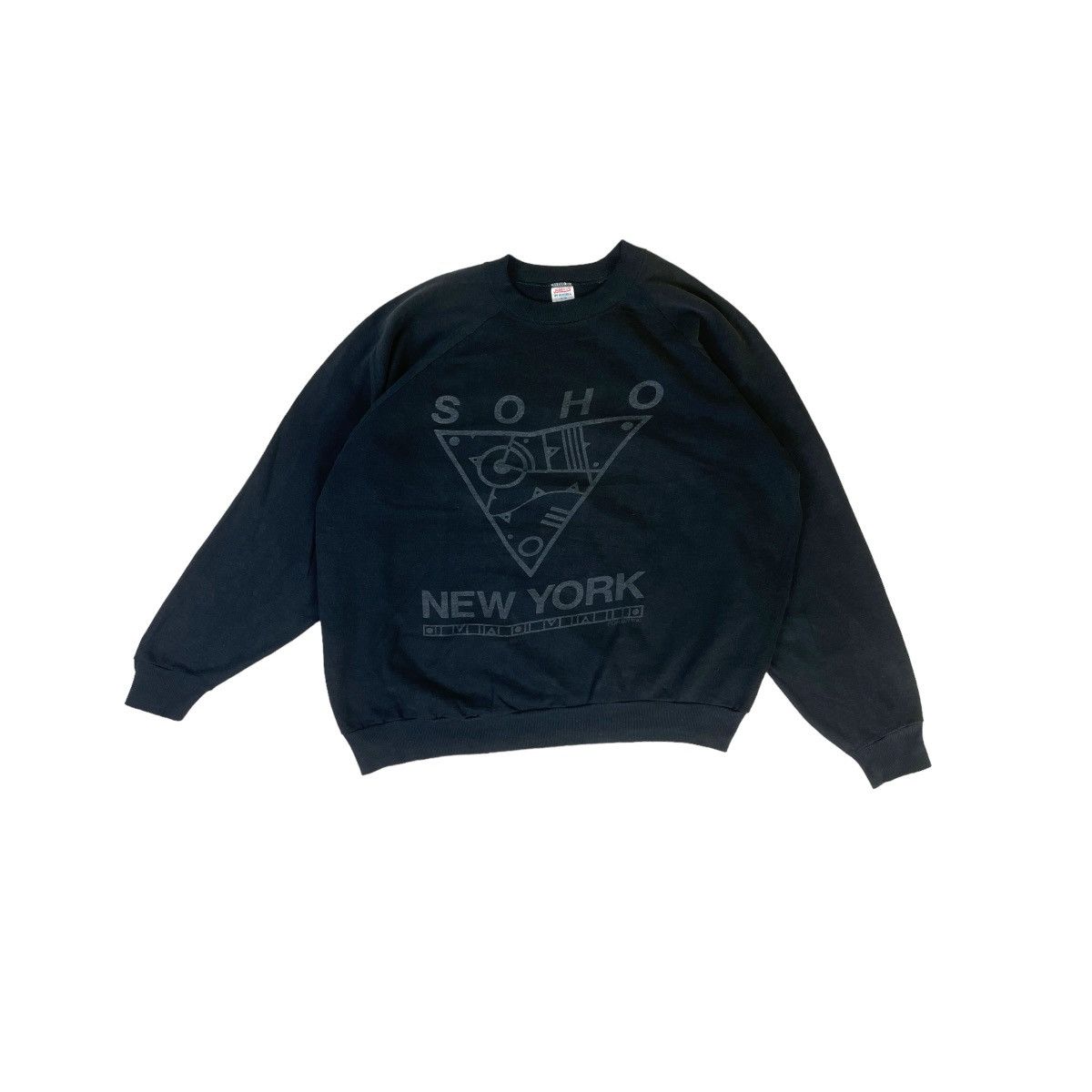 Jerzees Vtg 85s Soho New York Foravi Abstract Sweatshirt Size US XL / EU 56 / 4 - 1 Thumbnail