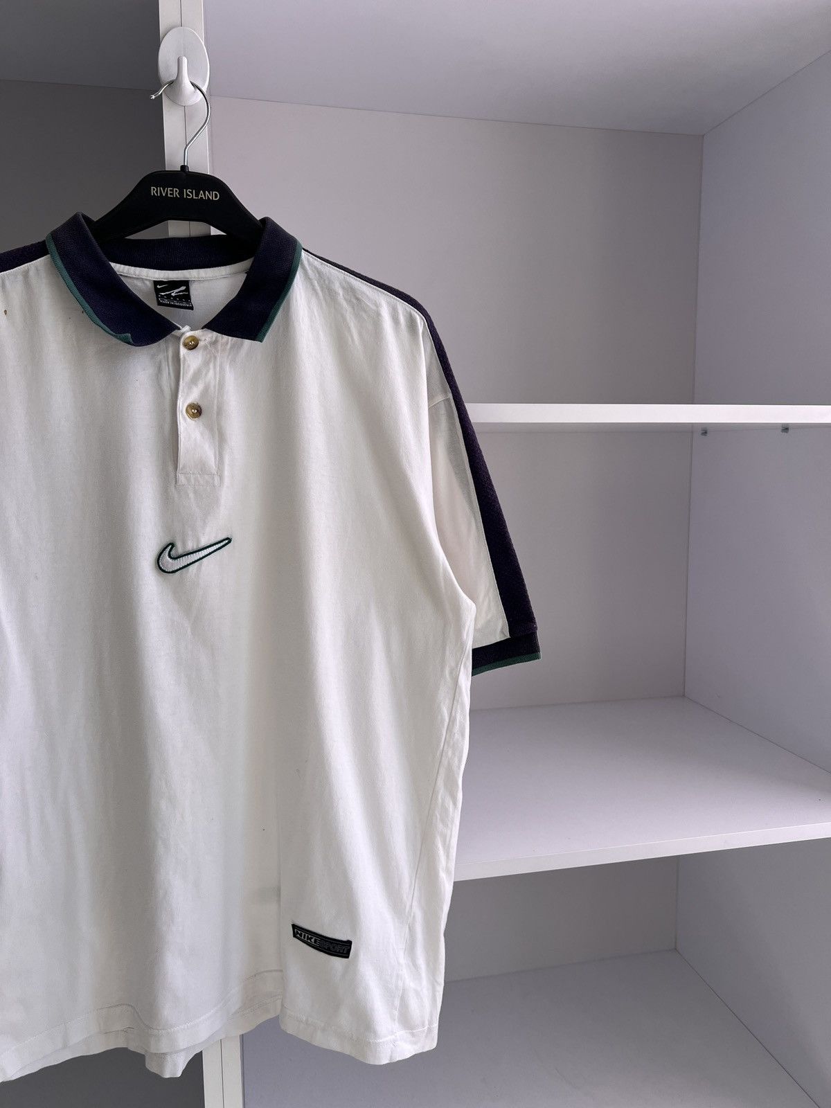 Nike × Vintage Vintage Nike Agassi 90s Polo Swoosh T-Shirt Size US M / EU 48-50 / 2 - 12 Thumbnail