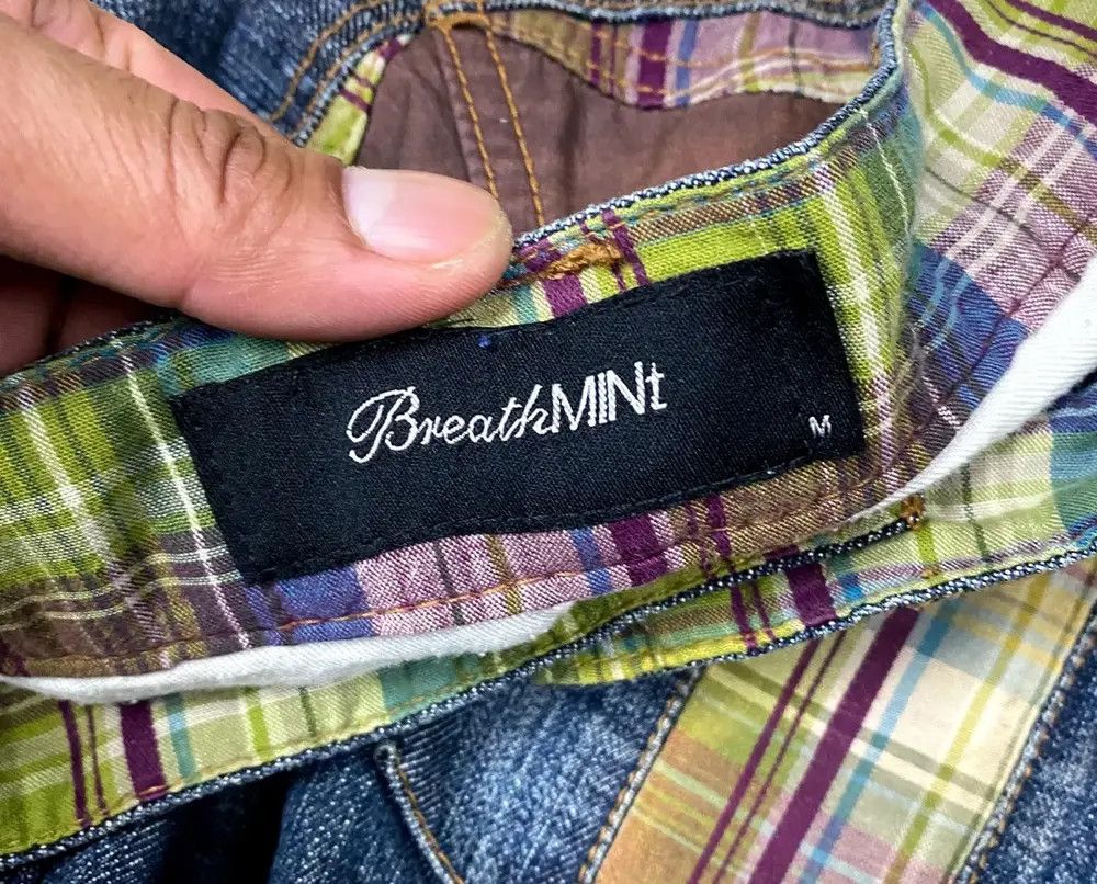 Japanese Brand 🔥Vintage BreathMint Denim Double Waist Multi Pocket Rare🔥 Size US 34 / EU 50 - 6 Thumbnail