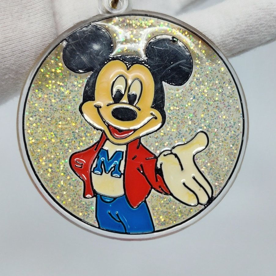 Disney Disney X Monogram Mickey Mouse Gold Glitter Keyring NOS Size ONE SIZE - 2 Thumbnail