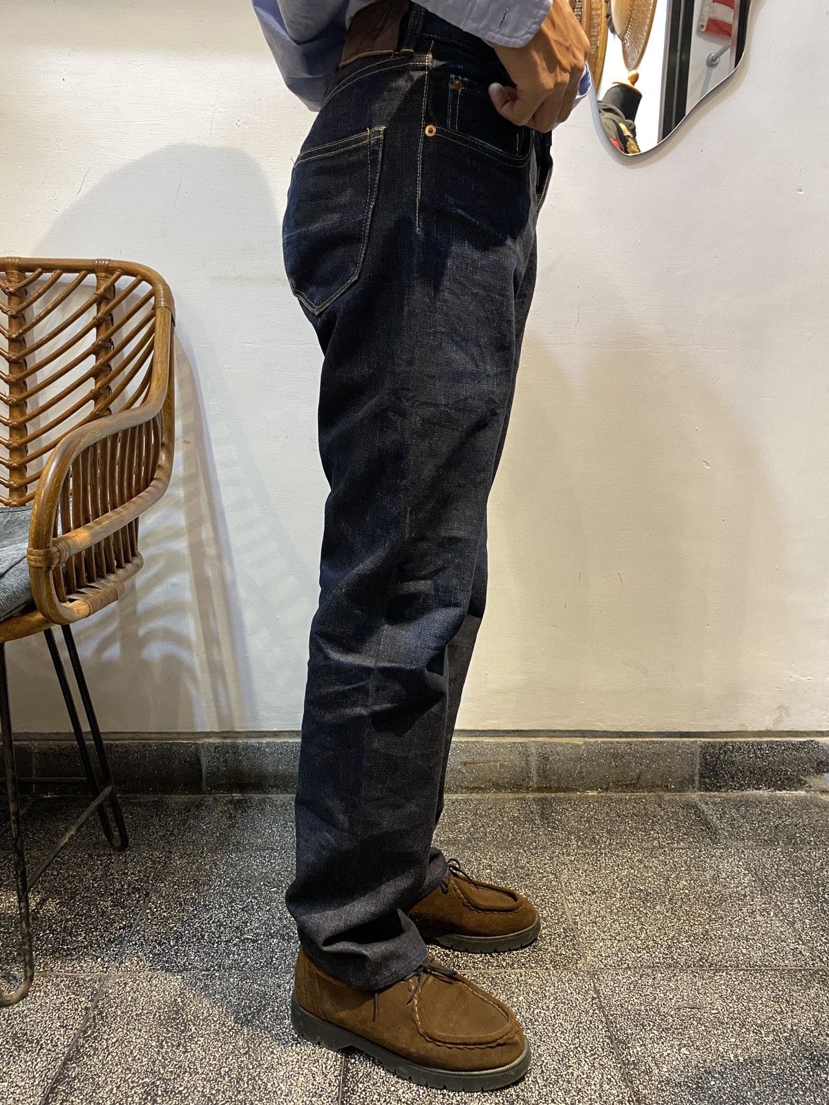 ANATOMICA × Japanese Brand Anatomica, High Waisted 618 Original Seamless Denim Indigo Size US 31 - 4 Thumbnail
