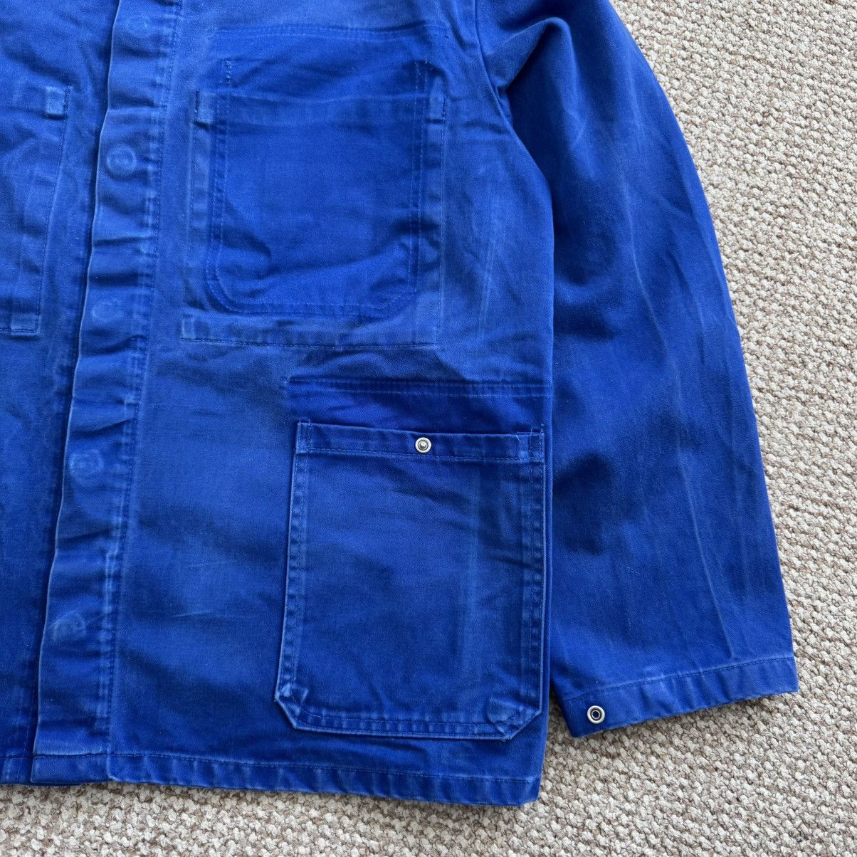 Vintage French vintage distressed worn blue chore works jacket Size US M / EU 48-50 / 2 - 6 Thumbnail