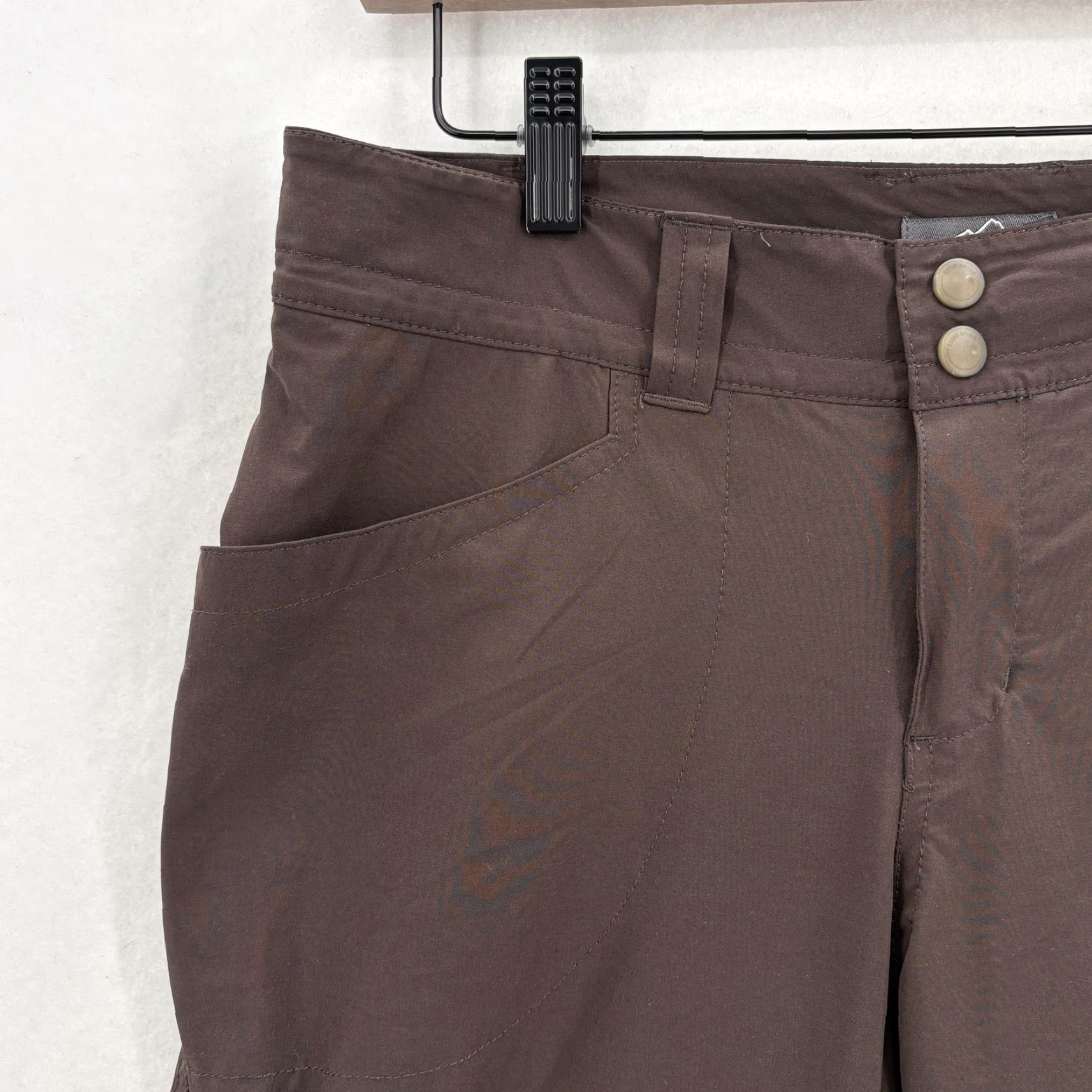 Eddie Bauer Eddie Bauer Pants Womens 2 Brown Softshell Hiking Outdoor Trail Khakis Pockets Lined Size 26" / US 2 / IT 38 - 3 Thumbnail