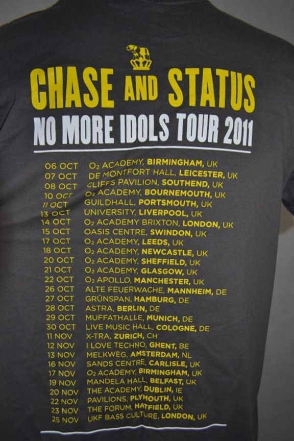 Band Tees × Vintage Vintage Chase and Status No More Idols 2011 Tour NEW Tee M Size US M / EU 48-50 / 2 - 3 Thumbnail