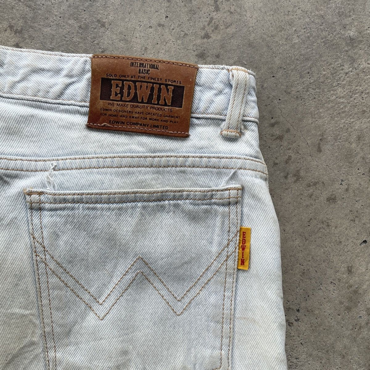 Japanese Brand W31x30💥 Vintage Edwin Light Wash Dirty Jeans Denim Pants Size US 31 - 9 Thumbnail