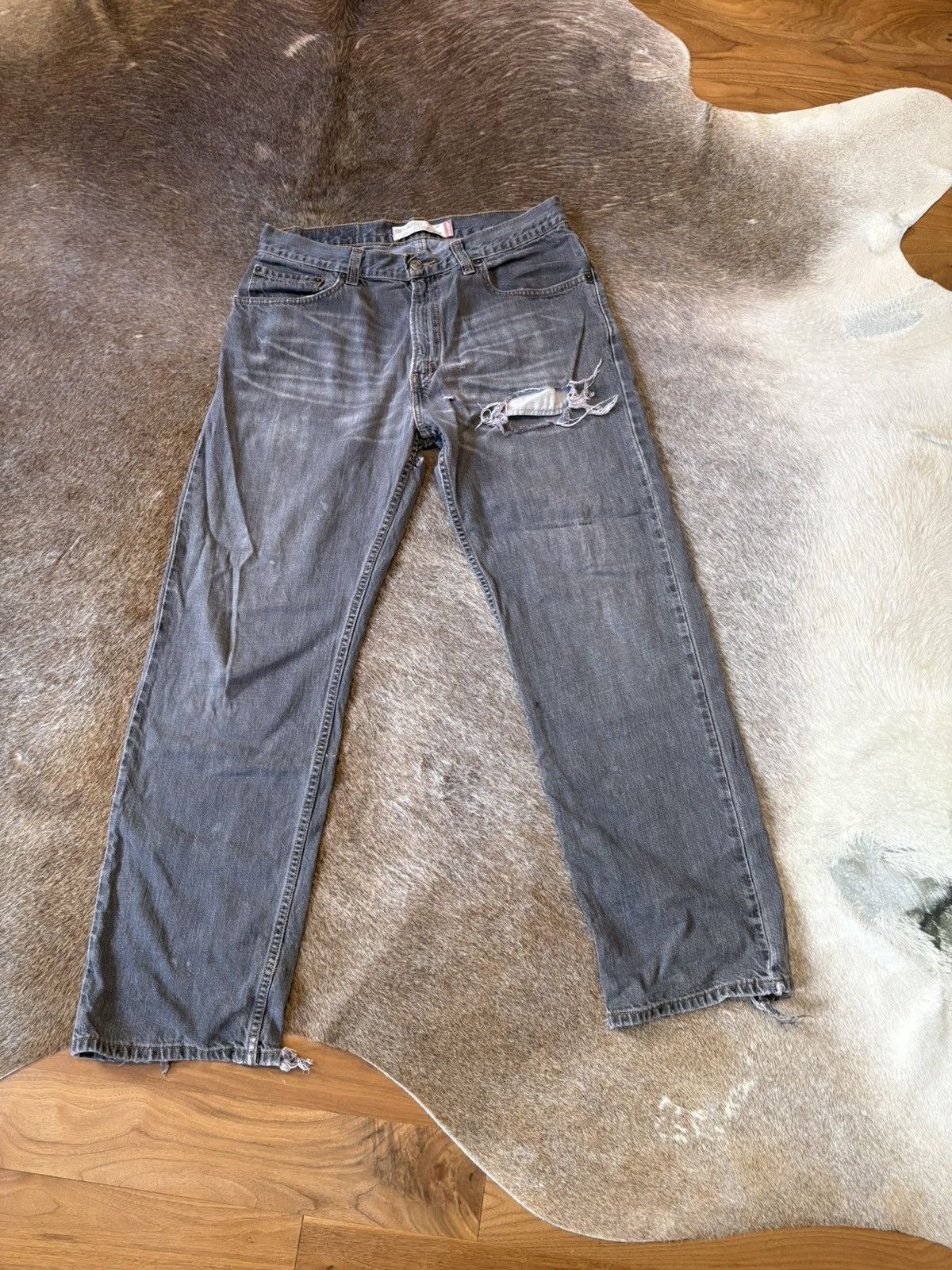 Levi's grey wash 559 relaxed straight fit levis 33x32 Size US 33 - 1 Thumbnail