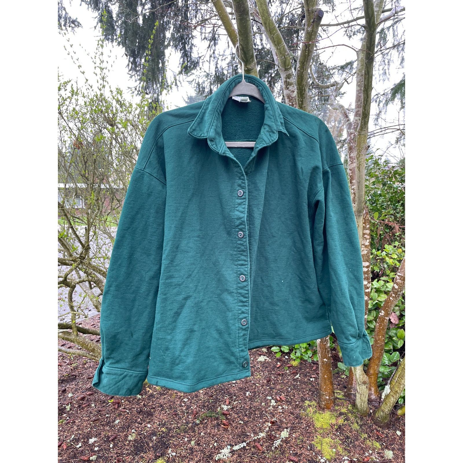 Handmade Upcycled Crow Button Up Shirt Size ONE SIZE - 4 Thumbnail