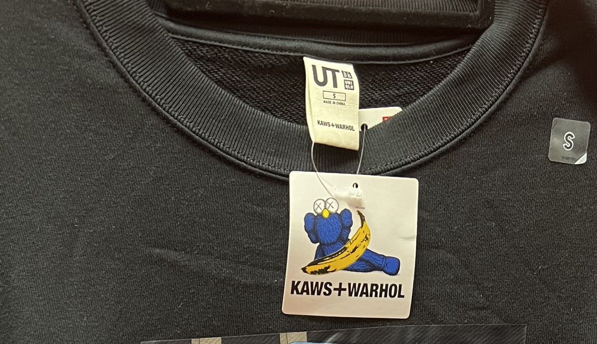 Kaws × Uniqlo Kaws Andy Warhol Uniqlo Black Sweatshirt S New DS Size US S / EU 44-46 / 1 - 9 Thumbnail