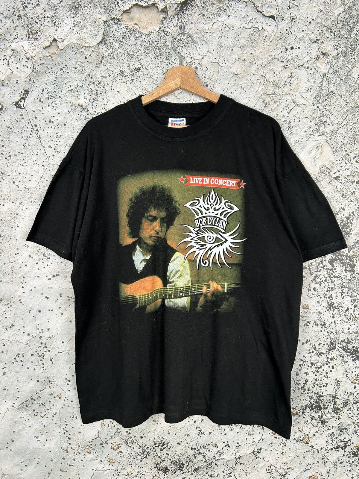 Bob Dylan Vintage Tour Rock Band Tee Art Music 90s Rare