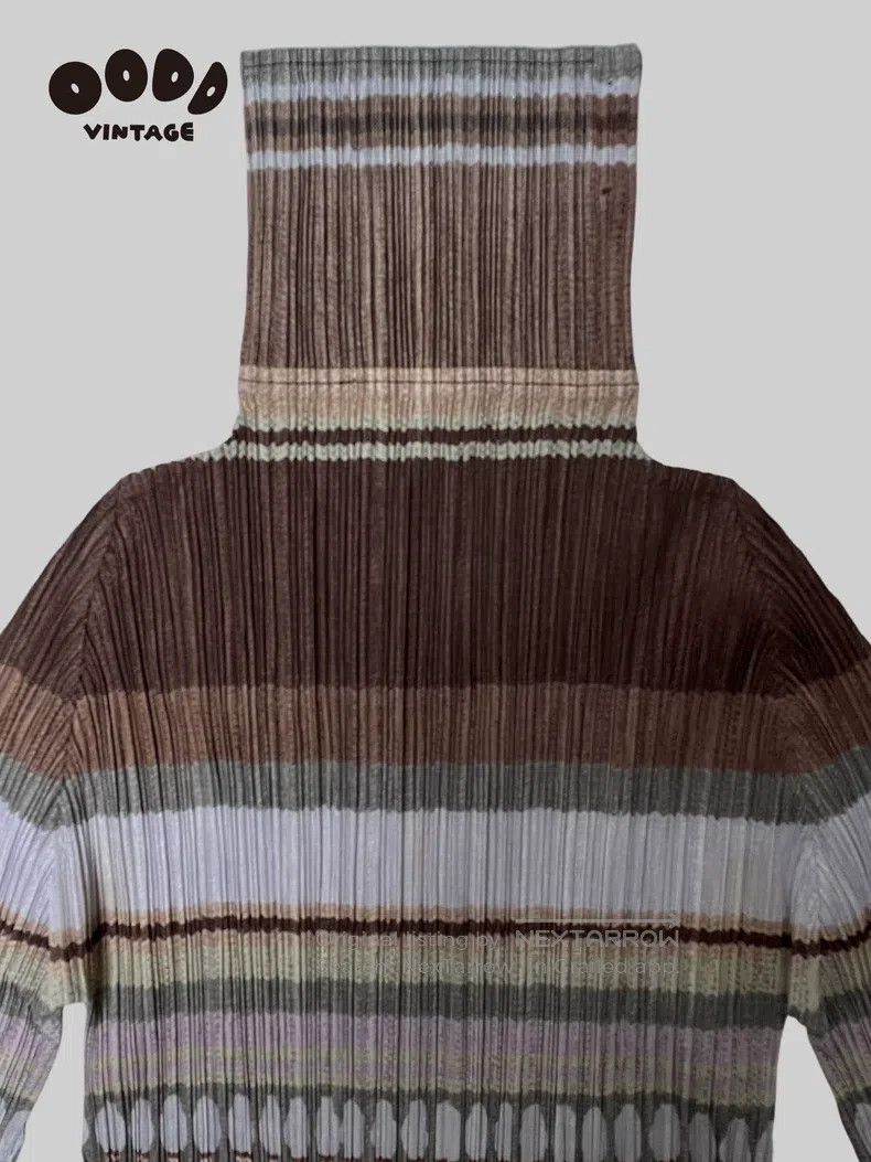 Issey Miyake Issey Miyake Bowling Turtleneck Ruffle Top Size L / US 10 / IT 46 - 5 Thumbnail