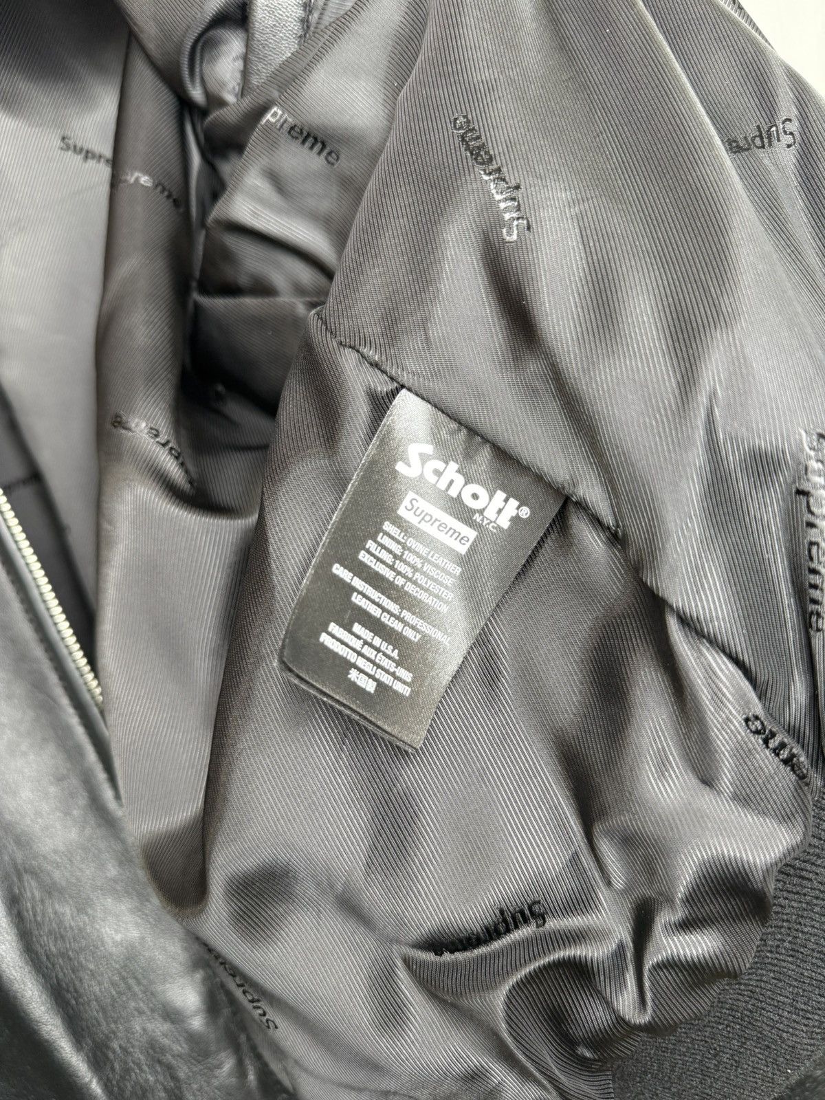 Schott × Supreme Supreme X Schott Size US M / EU 48-50 / 2 - 7 Thumbnail