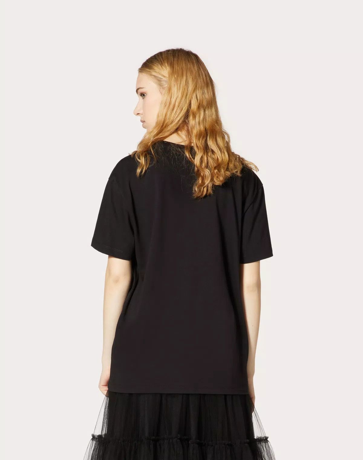 Valentino o1s1wg111125 Short Sleeve T-Shirt in Nero Size S / US 4 / IT 40 - 4 Thumbnail