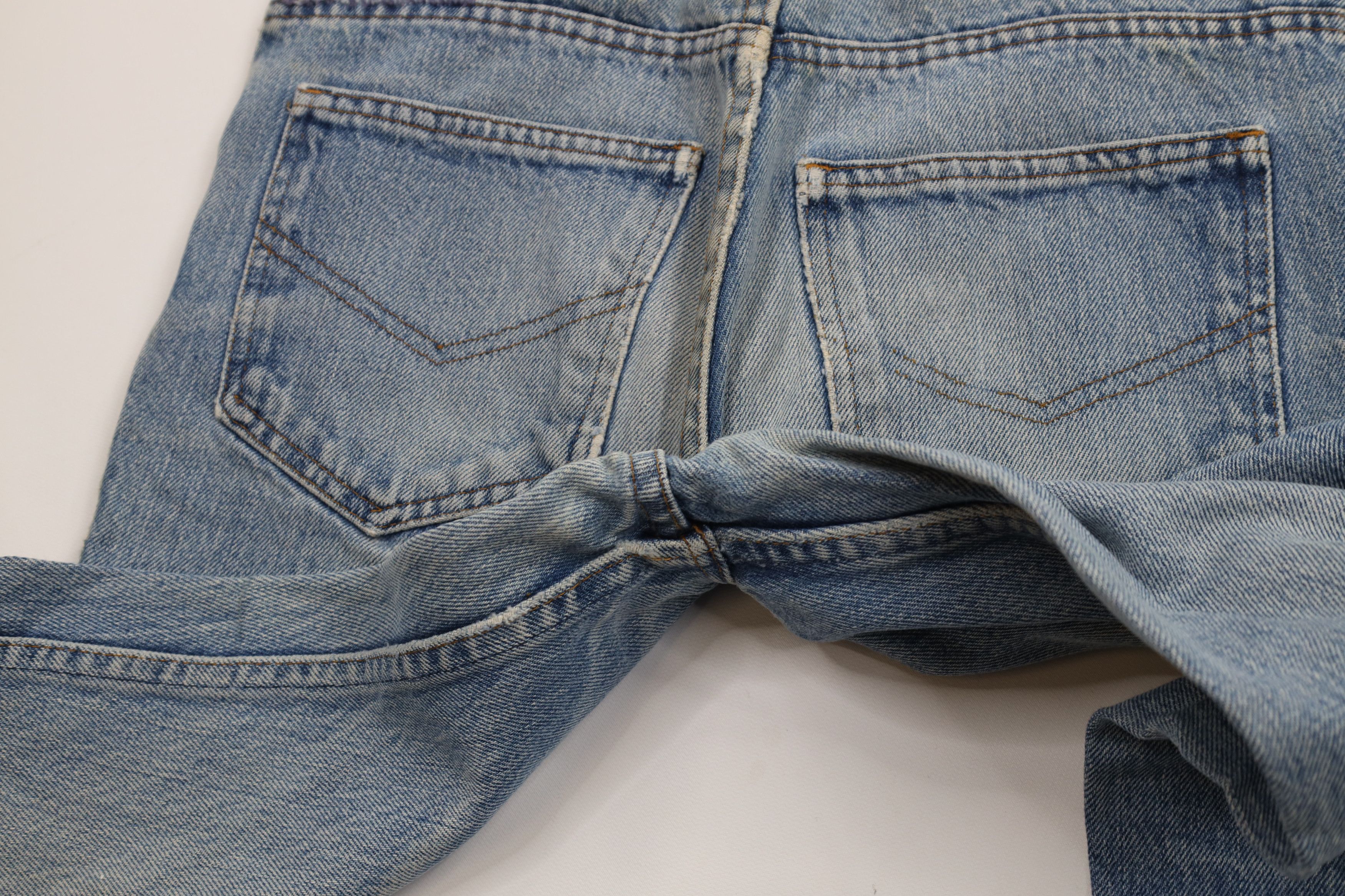 Vintage Vintage 70s Streetwear Straight Leg Denim Jeans Blue USA Size US 30 / EU 46 - 14 Thumbnail