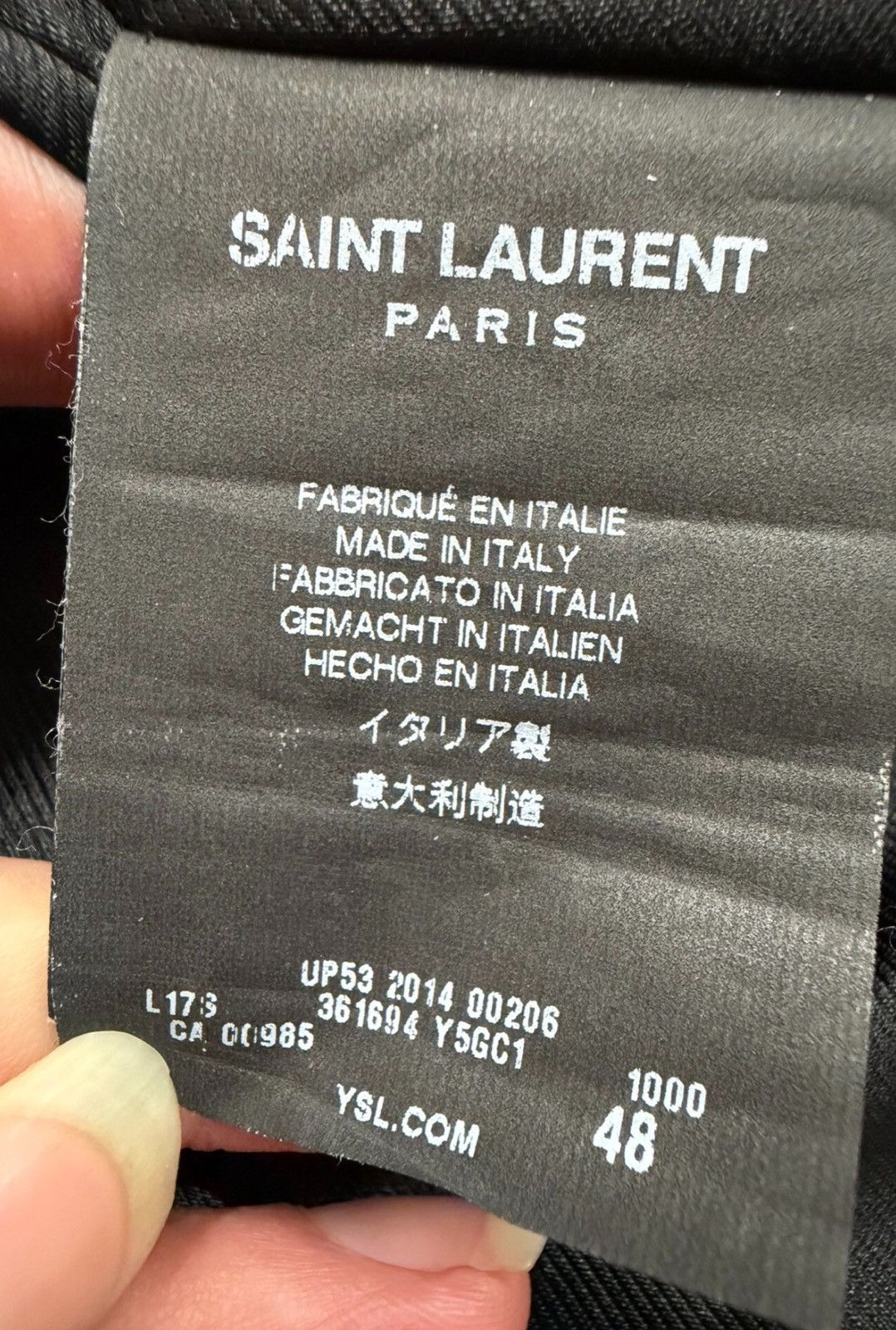 Saint Laurent Paris Saint Laurent SLP 2014FW L17 Moto Leather Jacket Size US M / EU 48-50 / 2 - 4 Thumbnail