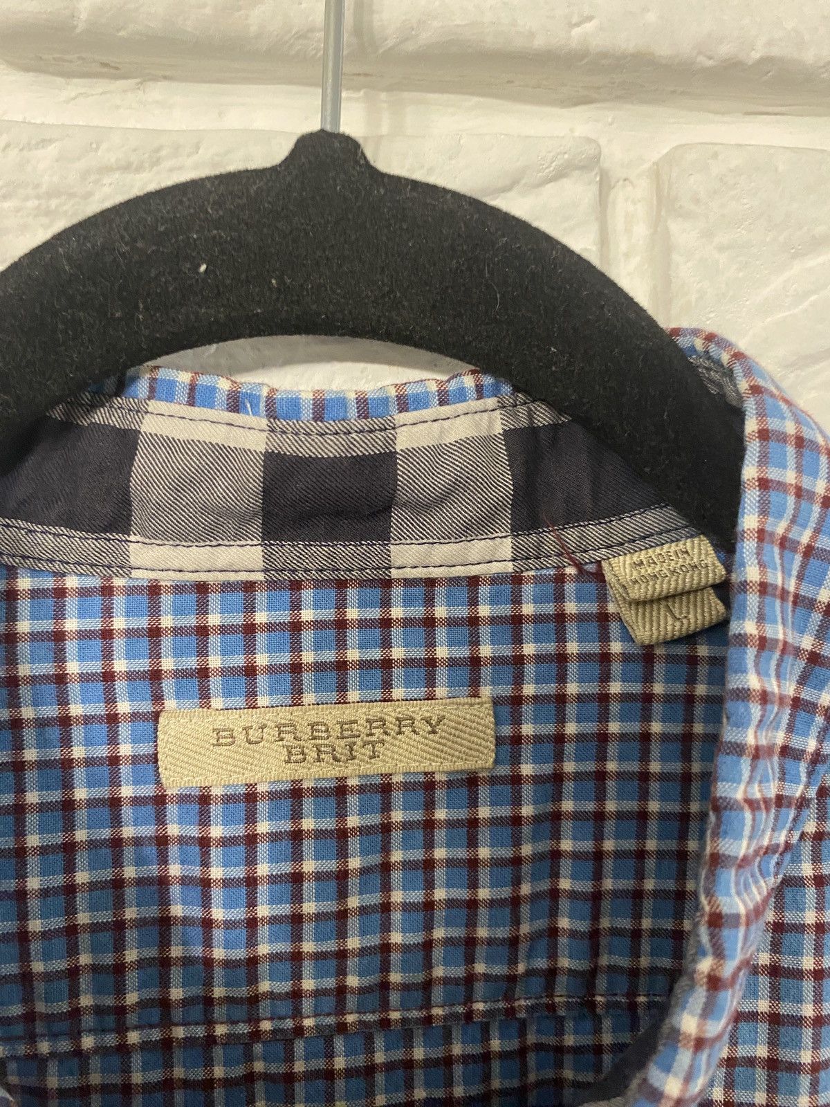 Burberry BURBERRY BRIT Shirt Casual Formal Check Men Size US L / EU 52-54 / 3 - 3 Thumbnail