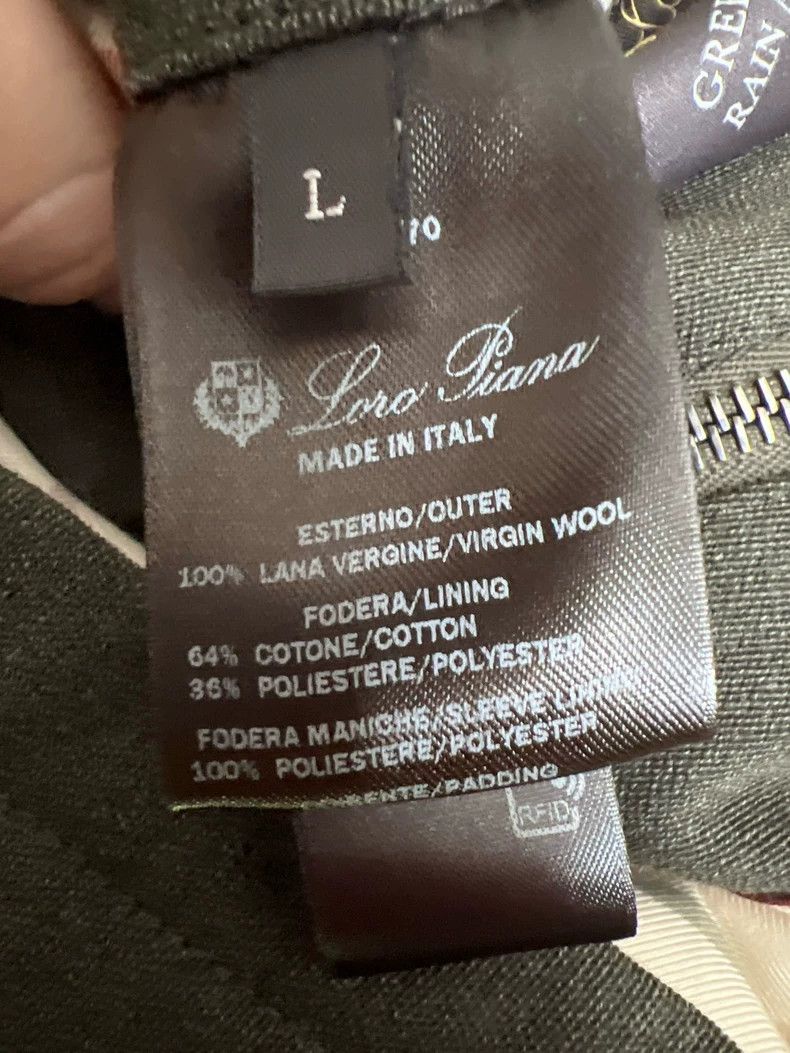 Loro Piana Loro Piana Green wool windproof and waterproof jacket for Size US L / EU 52-54 / 3 - 8 Thumbnail