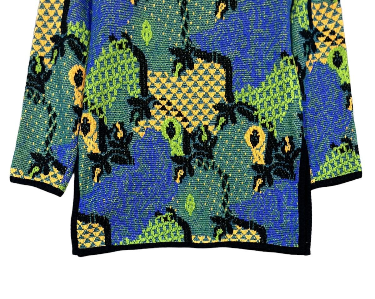 Vintage × Yves Saint Laurent Vtg🔥YvesSaintLaurent Sweater Patterned All Over Print Knit Size US M / EU 48-50 / 2 - 12 Thumbnail