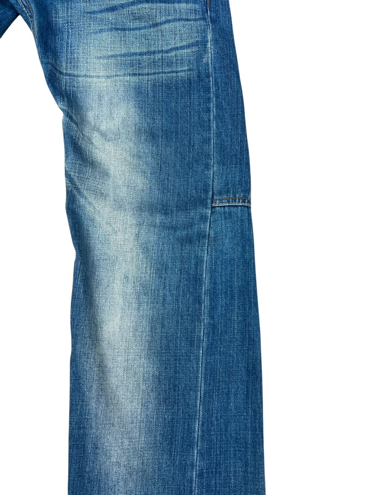 Japanese Brand Mud Wash Denim Double Waist Dominate Handcrafted Jeans Size US 30 / EU 46 - 10 Thumbnail