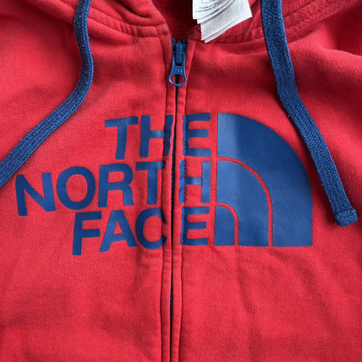 The North Face CRAZY Y2K The North Face Red and Blue Faded Hoodie Zip Up XL Size US XL / EU 56 / 4 - 6 Thumbnail