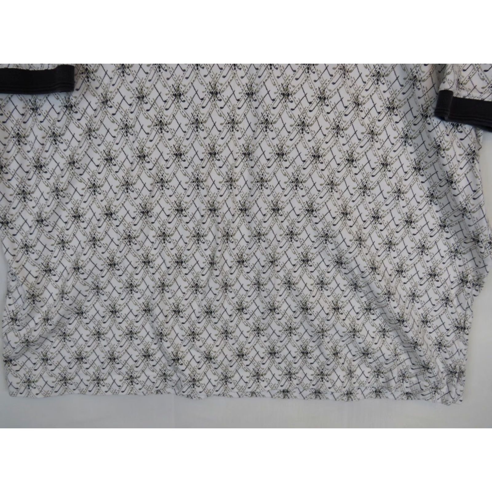 Haggar Hagger Cool 18 Golf Polo Shirt Mens L Vintage All Over Print bag Club ball Size US L / EU 52-54 / 3 - 2 Thumbnail