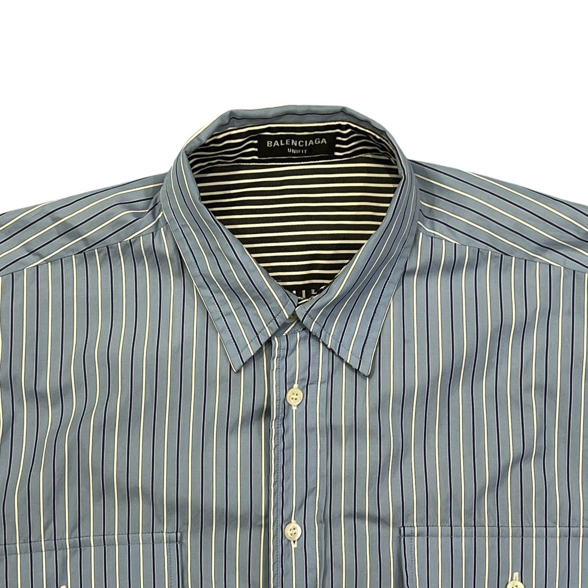 Balenciaga BALENCIAGA 21 Fall Demna Striped Reversible Oversized Shirts Size US L / EU 52-54 / 3 - 2 Thumbnail