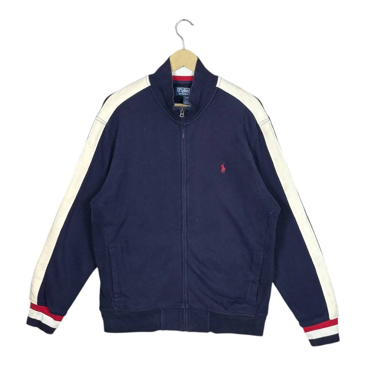 Polo Ralph Lauren Polo Ralph Lauren Navy Blue Zipper Sweater Jacket Size US XL / EU 56 / 4 - 1 Thumbnail