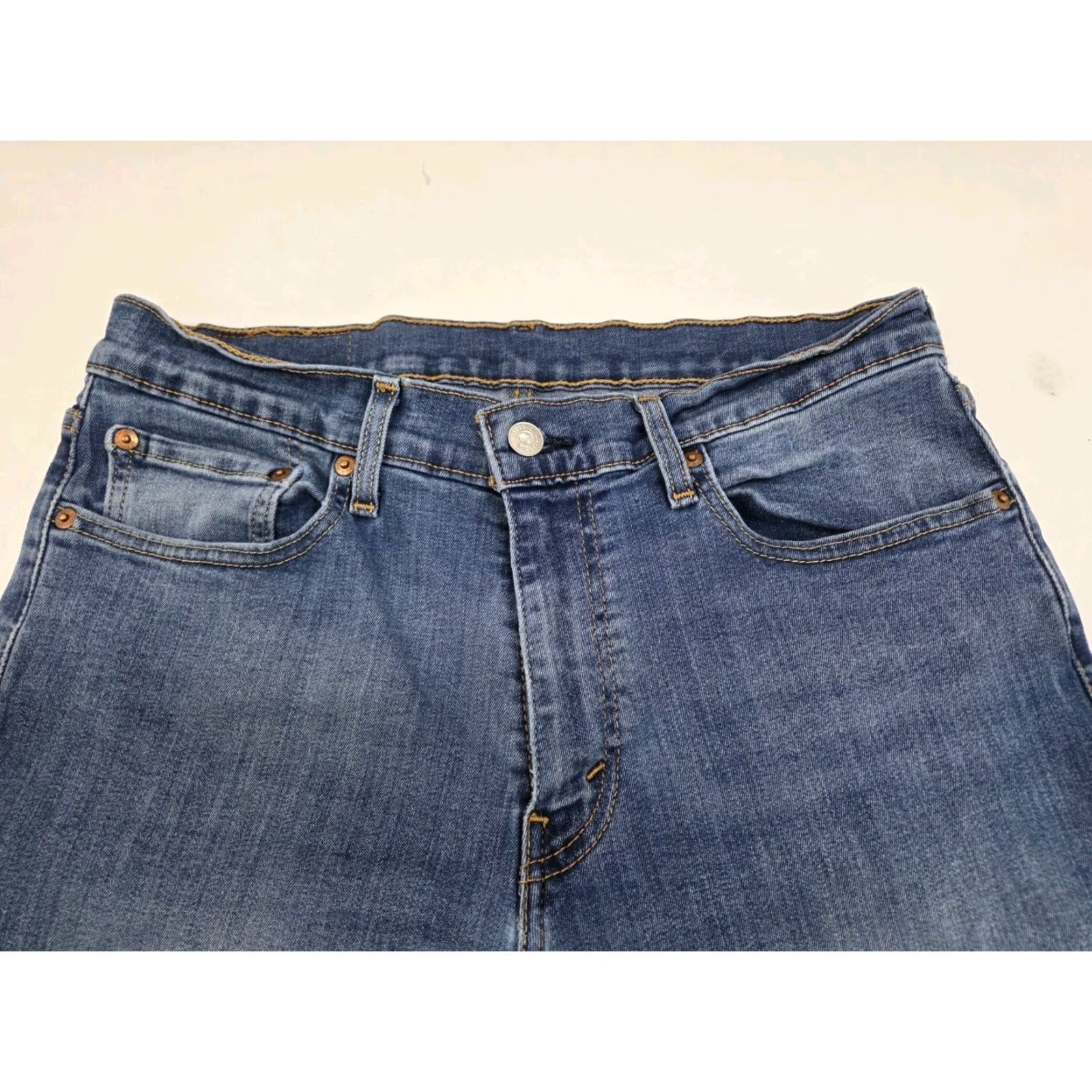 Levi's VINTAGE Levi's 511 Jeans Slim Blue 33-32 Mens Regular Denim Cotton/Polyester/Spandex 5-Pocket Size US 33 - 3 Thumbnail