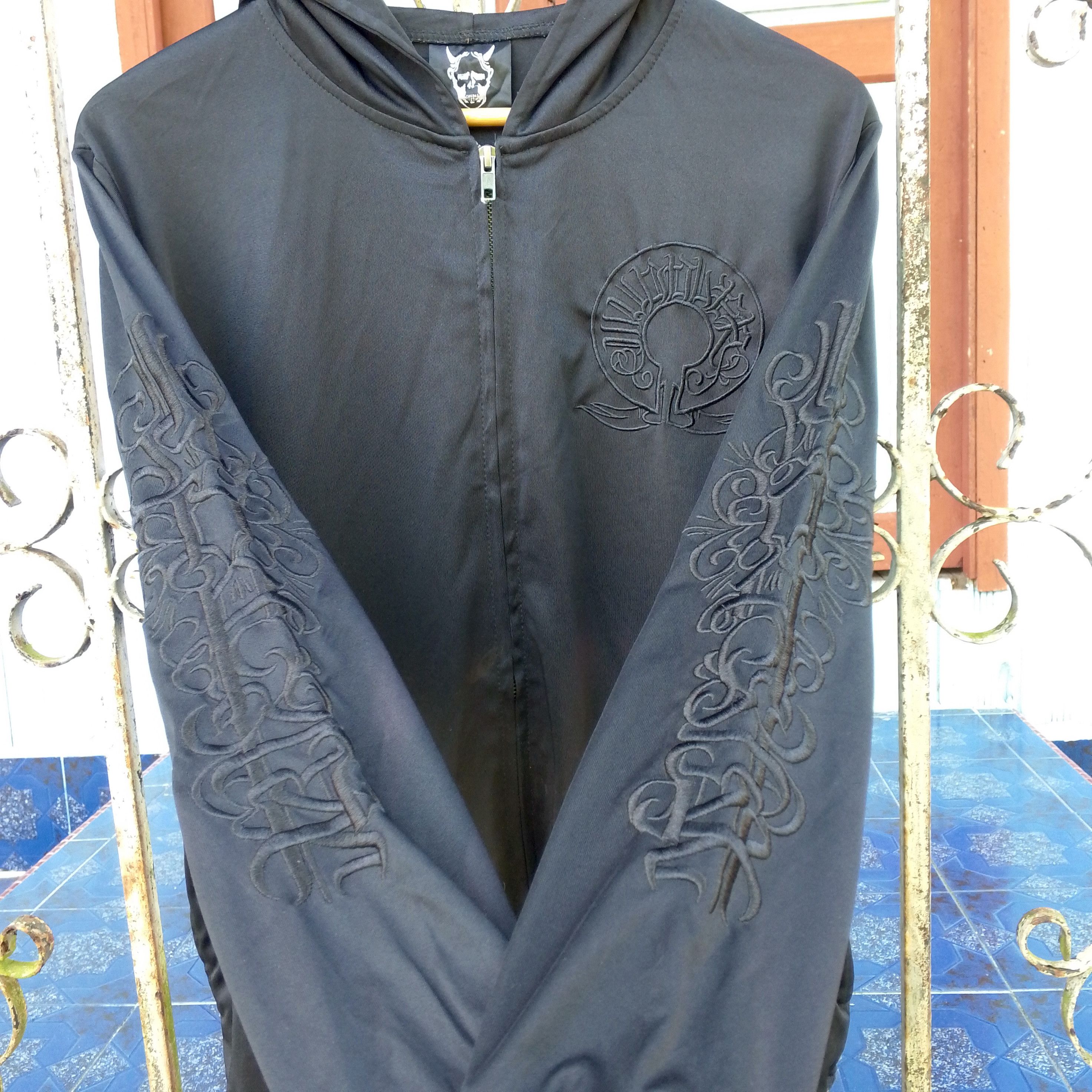 14th Addiction Black On Black Embroidery Chrome Hearts Style Hoodie Size US L / EU 52-54 / 3 - 7 Thumbnail