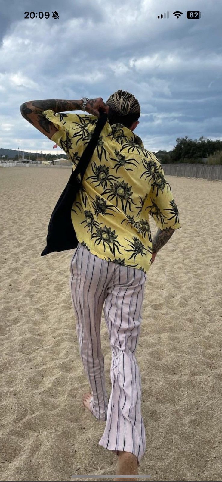 Celine × Hedi Slimane SS21 * RARE * Pajamas Pants “ The Dancing Kid “ pajama Size US 34 / EU 50 - 1 Thumbnail