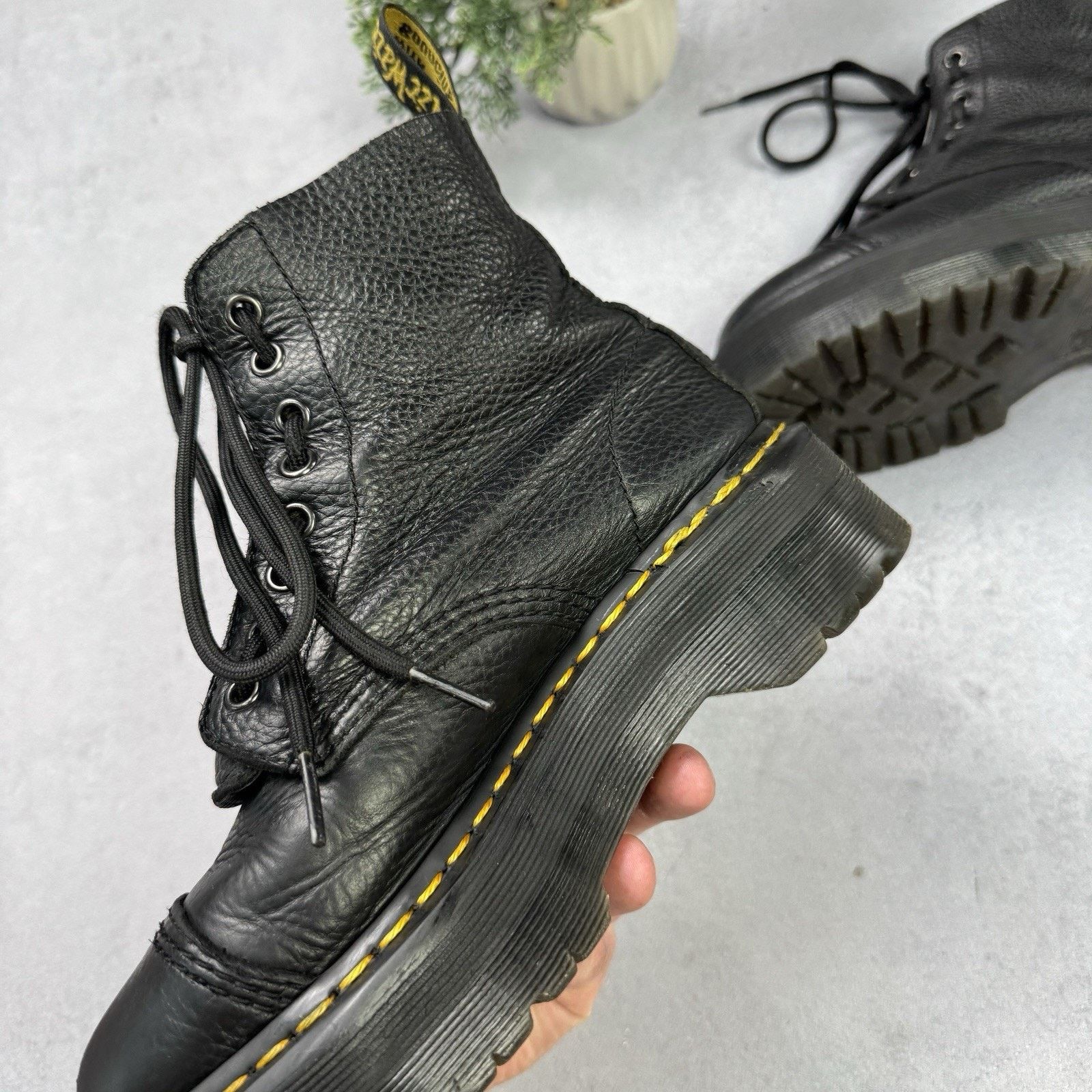 Dr. Martens Dr Martens Sinclair Chuncky Boots Women Size US 7 38 Black Size US 7 / IT 37 - 9 Thumbnail