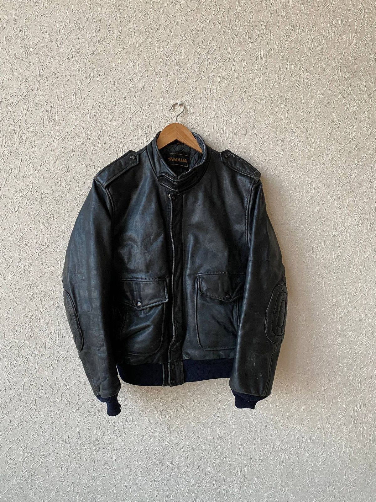 Yamaha Vintage Yamaha Leather Aviator Jacket Size US M / EU 48-50 / 2 - 1 Thumbnail