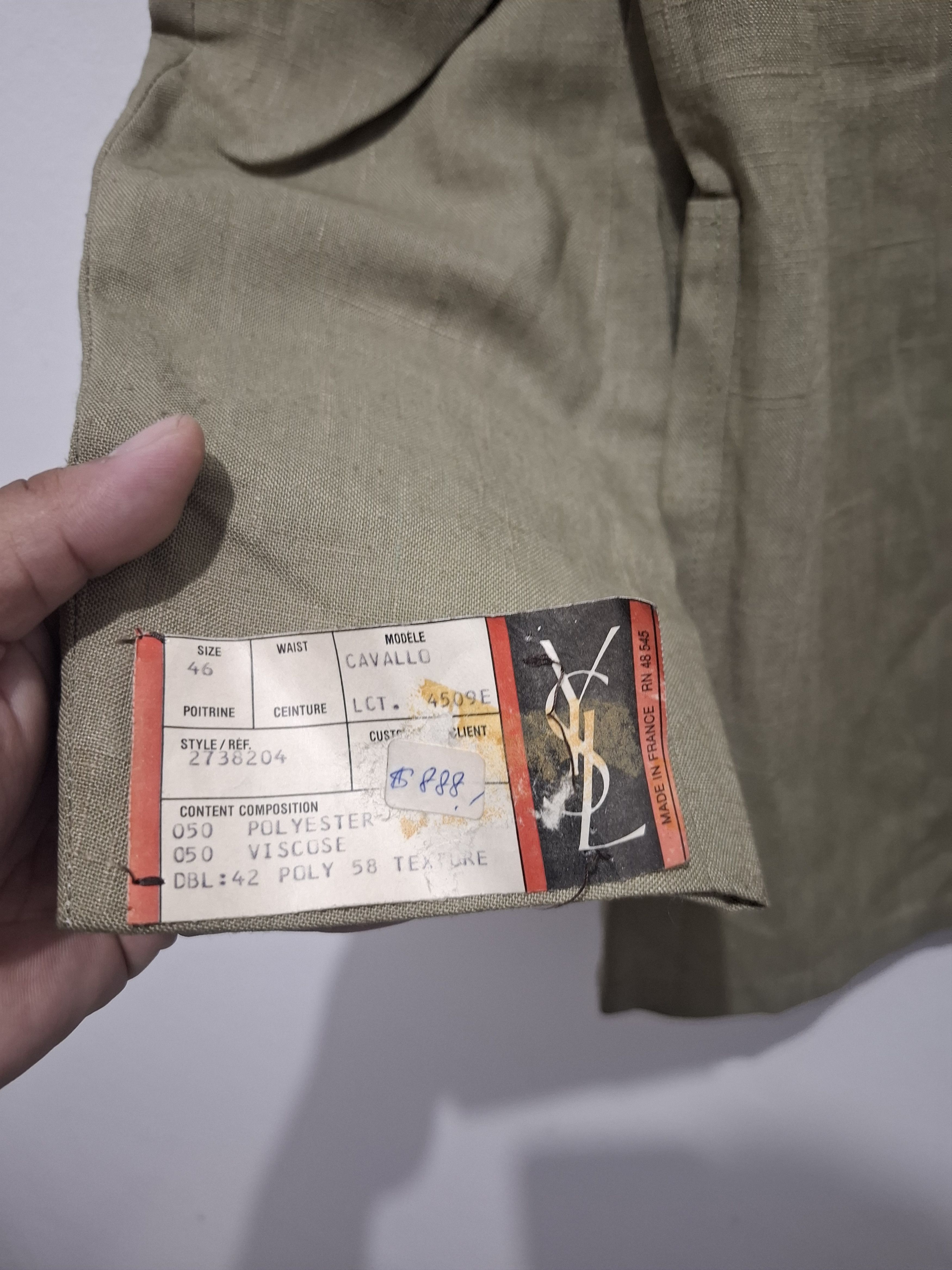 Yves Saint Laurent Vintage YSL Size 46R - 5 Thumbnail