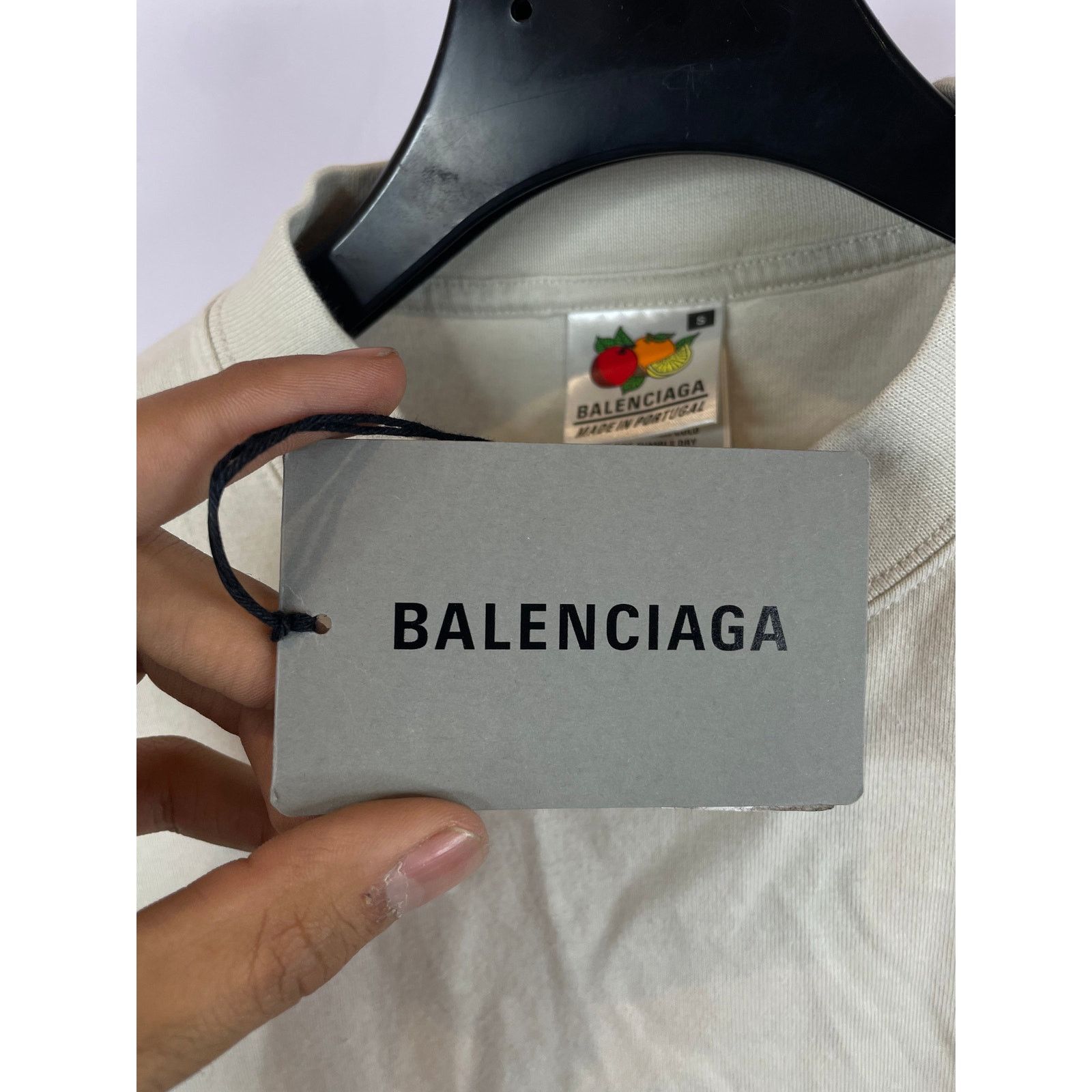 Balenciaga Balenciaga XXXL Tee Beige Black New With Tags Small Size US S / EU 44-46 / 1 - 4 Thumbnail