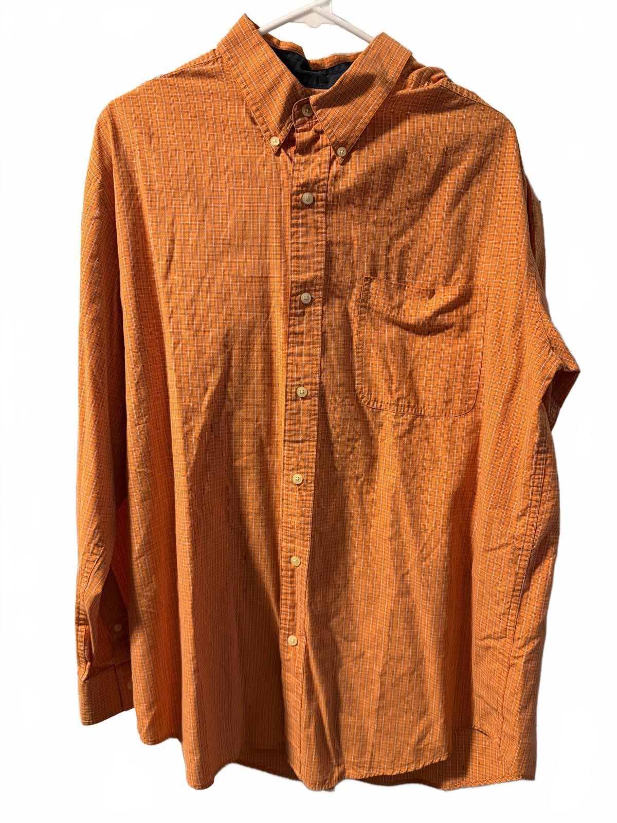 Chaps Chaps Orange Easy Care Button-Down Shirt Large Size US L / EU 52-54 / 3 - 4 Thumbnail