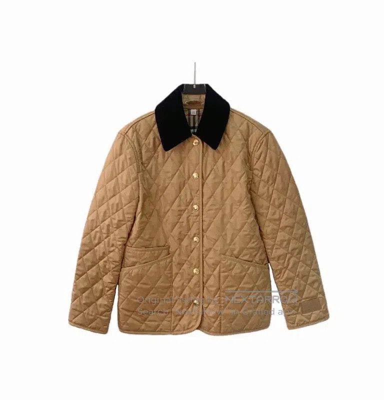 Burberry Burberry Quilted Brown Cotton Men's Jacket. Size US XXS / EU 40 - 1 Thumbnail
