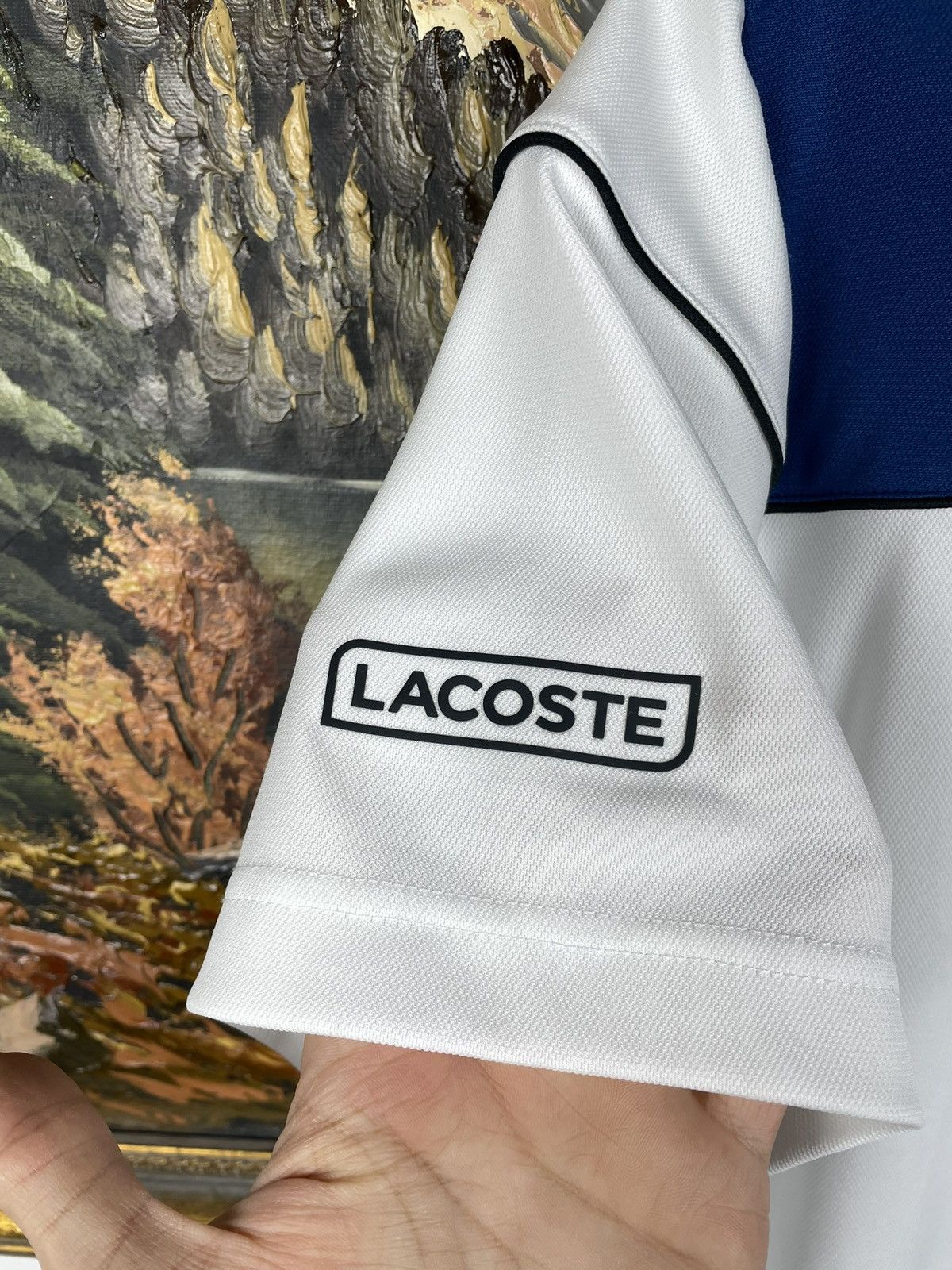 Lacoste Lacoste Novak Djokovic White T-shirt Polo Tennis Sportswear Size US L / EU 52-54 / 3 - 7 Thumbnail