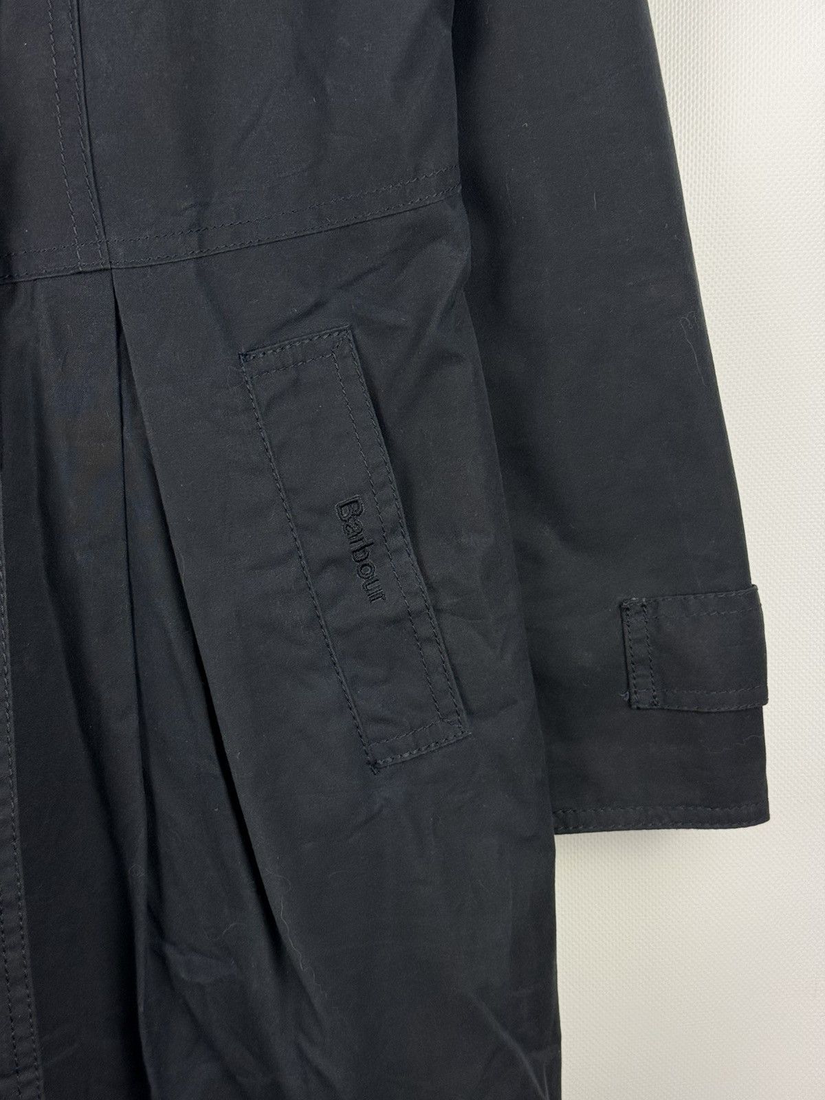 Barbour Barbour Ladies Wax Waxed Cotton Double Breasted Trench Coat Size L / US 10 / IT 46 - 10 Thumbnail