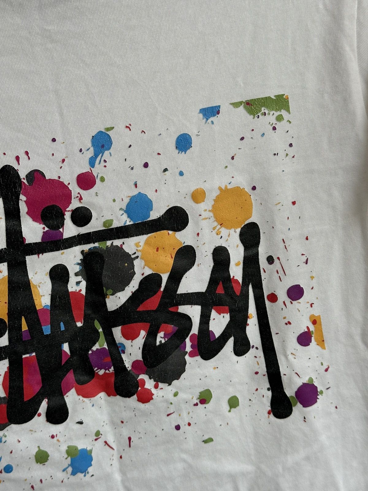 Stussy 🔥VINTAGE STUSSY BIG PAINTED LOGO T-SHIRT🔥 Size US S / EU 44-46 / 1 - 4 Thumbnail