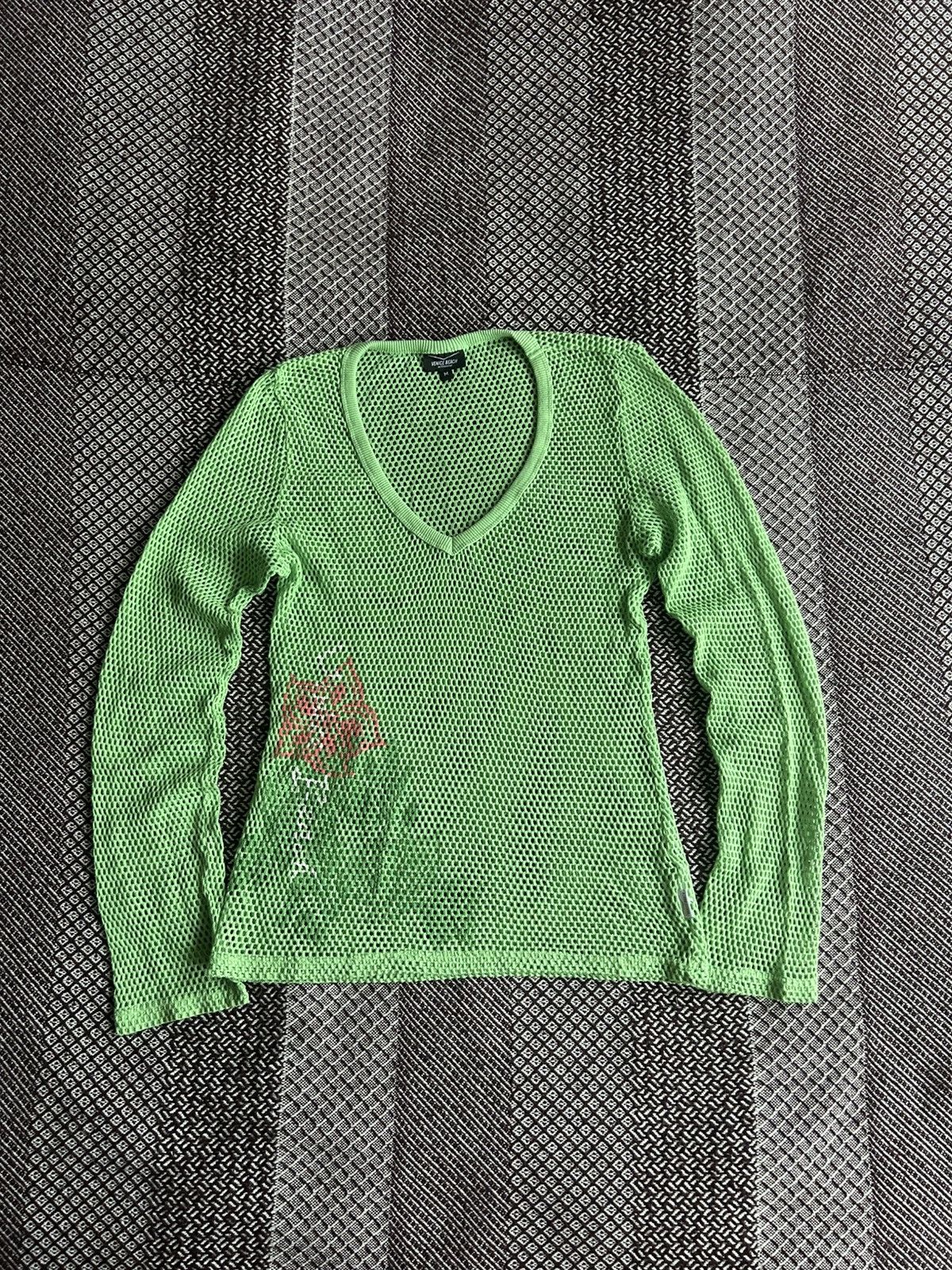 Vintage Venice Beach Activewear Transparent Long Sleeve Top Y2K Sz M Size M / US 6-8 / IT 42-44 - 1 Thumbnail