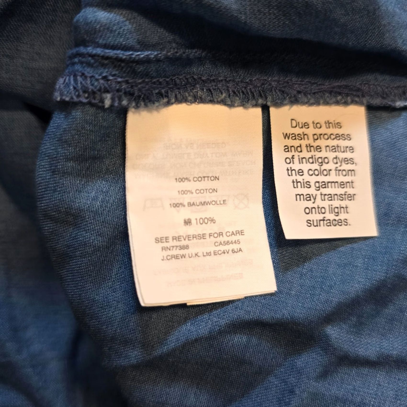 Madewell Madewell Top Women L Blue Chambray Lightweight Off Shoulder Casual Boho Shirt Blouse Beach Womens Size L / US 10 / IT 46 - 6 Thumbnail