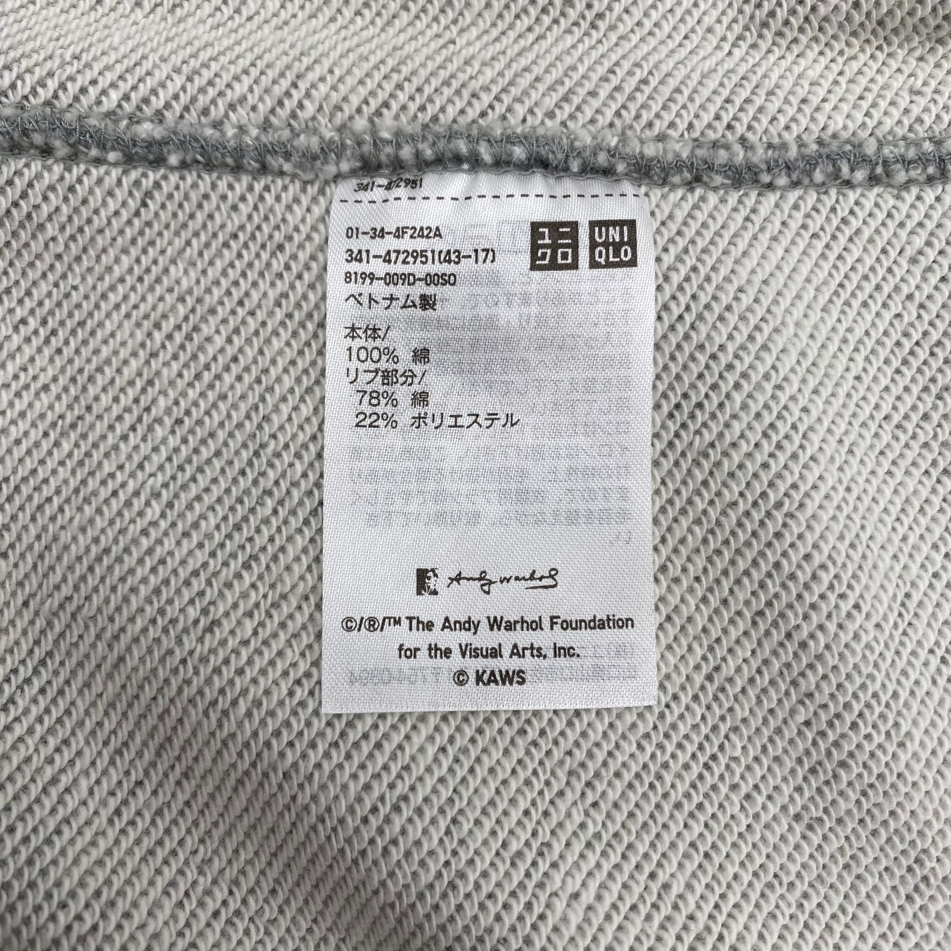Andy Warhol × Japanese Brand × Kaws KAWS + Warhol Graphic Sweatshirt Gray Size US XXL / EU 58 / 5 - 4 Thumbnail