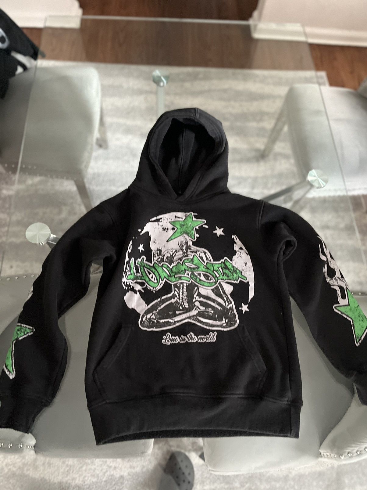 image of Discontinued Lonestar Hoodie Blk/grn in Black, Men's (Size Small)